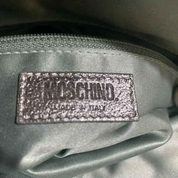 Moschino beige/grey woven satchel handbag - Picture 7 of 14
